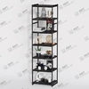Открытый стеллаж черный металл лофт 7 полок