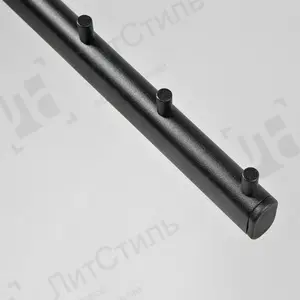 Кронштейн на овальную трубу прямой, 7 штырьков U7297T-К(черн)