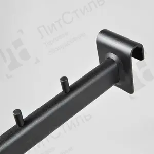 Кронштейн на овальную трубу прямой, 7 штырьков U7297T-К(черн)