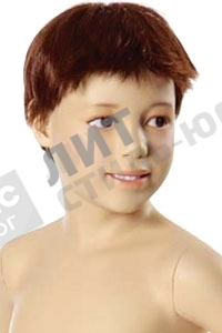 Парик детский, искусственный, с челкой, прямые короткие волосы