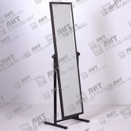 Т-150-40(черн) Зеркало напольное для примерки в полный рост 1500х400мм, цвет черный