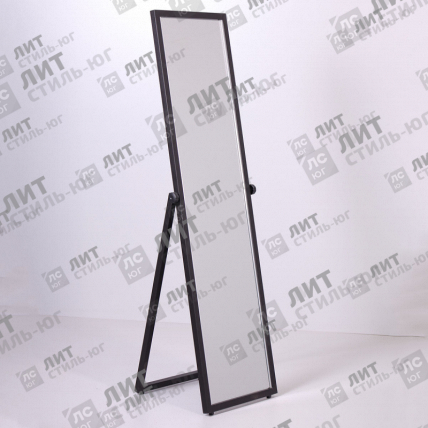 У-150-40(черн) Зеркало напольное для примерки в полный рост, цвет черный