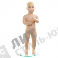 Манекен детский, скульптурный, телесного цвета, для одежды в полный рост, на 6-12 месяцев, стоячий в полный рост
