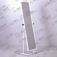 Т-150-40(бел) Зеркало напольное для примерки в полный рост, цвет белый