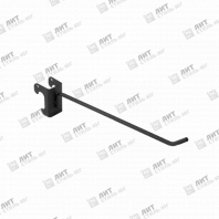 Крючок для овальной трубы L=200 мм, черный