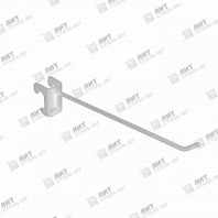 Крючок на овальную трубу 30х15 L=250 мм, белый